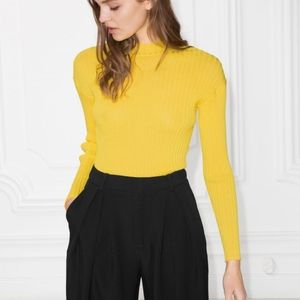 & other stories yellow top